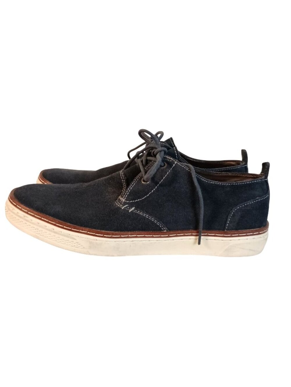 🔥 Steve Madden Hybrid Navy Blue Suede Leather Sneakers Men Size 10 🔥